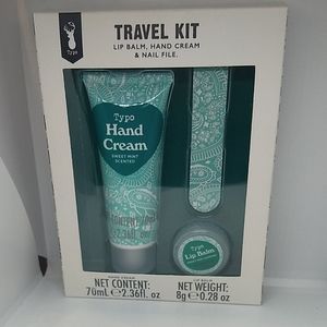 🌷‼️5/$20  Typo Travel Kit Lip Balm, Hand Cream and Nail File